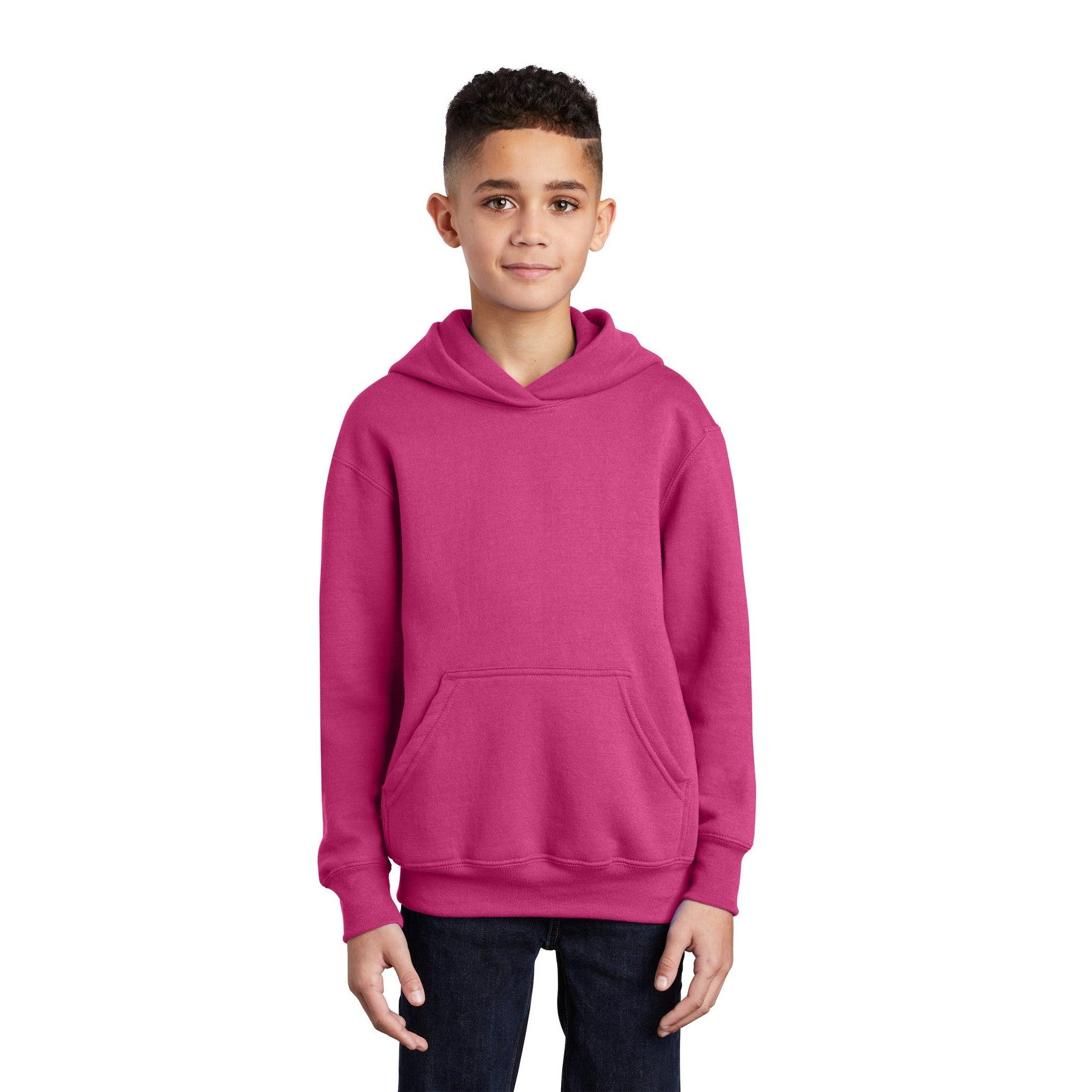 Port & Company-Port & Company® - Youth Core Fleece Pullover Hooded Sweatshirt. PC90YH-MedTech-26
